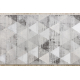 Tapis de couloir LIRA E1627 Triangles géométrique, structuré, moderne, glamour - gris