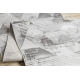 Alfombra de pasillo LIRA E1627 Triangulos geométrico, estructural, moderna, glamour - gris