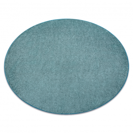 Carpet, round SANTA FE green 24 plain, flat, one colour