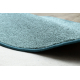 Carpet, round SANTA FE green 24 plain, flat, one colour