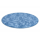 Teppich rund SOLID blau 70 Beton