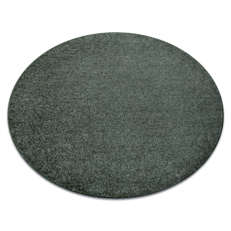 Carpet, round INDUS green 27 plain, MELANGE