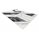 Kilimas EMERALD išskirtinis 81953 glamour, stilingas marmuras, geometrinis juodas / sidabras 