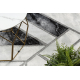 килим EMERALD ексклюзивний 81953 гламур стильний Мармур, Геометричні білий / срібло 