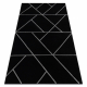 Exklusiv EMERALD Matta 7543 glamour, snygg geometrisk svart / silver 