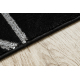 Koberec EMERALD výhradní 7543 glamour, stylový geometrický černý / stříbrný 