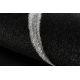 Matto EMERALD yksinomainen 7543 glamouria, tyylikäs geometrinen musta / hopea 