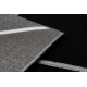 Kilimas EMERALD išskirtinis 7543 glamour, stilingas geometrinis juodas / sidabras 