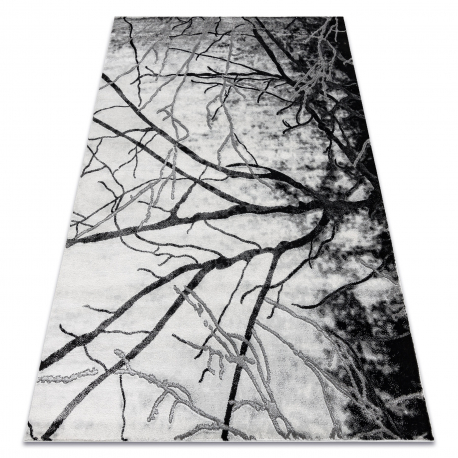 Matto EMERALD yksinomainen 3820 glamouria, tyylikäs puu hopea 