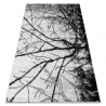 Tapis EMERALD exclusif 3820 glamour, élégant arbre argent 