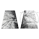 Dywan EMERALD ekskluzywny 3820 glamour, stylowy drzewo srebrny 