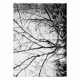 Alfombra EMERALD exclusivo 3820 glamour, elegante árbol plata 