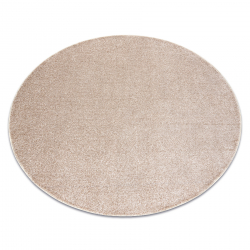 Carpet, round INDUS beige 34 plain, MELANGE