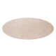 Carpet, round INDUS beige 34 plain, MELANGE