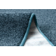 Fitted carpet INDUS navy blue 75 plain, MELANGE