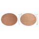 Carpet, round INDUS coper 82 plain, MELANGE
