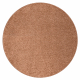 Carpet, round INDUS coper 82 plain, MELANGE