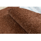 Carpet, round INDUS coper 82 plain, MELANGE