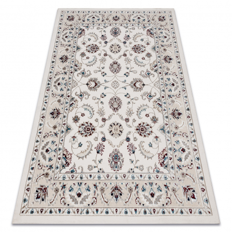 Carpet SAMPLE BABEL 3679 Frame, flowers cream / claret