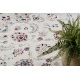 Teppich SAMPLE BABEL 3679 Frame, Blumen creme / rotwein