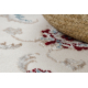 Carpet SAMPLE BABEL 3679 Frame, flowers cream / claret