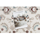 Tappeto SAMPLE BABEL 3679 Cornice, fiori crema / bordo