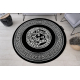 Okrúhly koberec HAMPTON Medusa medúza grécky čierna 