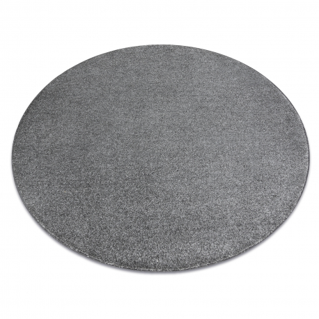 Carpet, round INDUS grey 95 plain, MELANGE