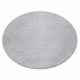 Carpet, round INDUS silver 91 plain, MELANGE