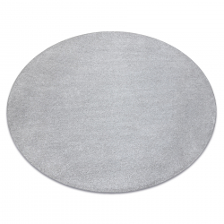 TAPIS cercle INDUS argent 91 plaine MÉLANGE