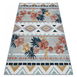 BAMBINO 50200 washing carpet Village, streets for children anti-slip - green / brown 