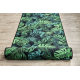 Csúszásgátló futó szőnyeg MONSTERA Levelek, gumi zöld