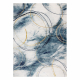 Exklusiv EMERALD Teppich A0087 glamour, stilvoll Kreise blau / gold