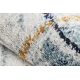 изключителен EMERALD килим A0087 блясък, кръгове син / злато