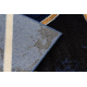 Ексклузивно EMERALD Тепих 1020 гламур, стилски мермер, троуглови морнарско / злато