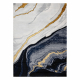 Exclusive EMERALD Carpet 1017 glamour, stylish marble navy / gold
