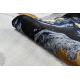 Kilimas EMERALD išskirtinis 1017 glamour, stilingas marmuras tamsiai mėlyna / auksas