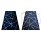 килим EMERALD ексклюзивний 1013 гламур стильний Геометричні темно-синій / золото
