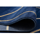 Exklusiv EMERALD Teppich 1013 glamour, stilvoll geometrisch dunkelblau / gold