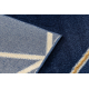 Paklājs EMERALD ekskluzīvs 1013 glamour, stilīgs ģeometriskas tumši zils / zelts