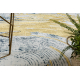 Exklusiv EMERALD Teppich 1024 glamour, stilvoll abstraktion blau / gold