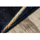 Tapete EMERALD exclusivo 1022 glamour, à moda geométrico azul escuro / ouro
