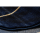 Αποκλειστικό EMERALD Χαλί 1022 αίγλη, κομψό γεωμετρική σκούρο μπλε / χρυσός