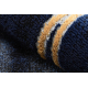 изключителен EMERALD килим 1022 блясък, геометричен тъмно синьо / злато