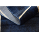 Alfombra EMERALD exclusivo 1022 glamour, elegante geométrico azul oscuro / oro