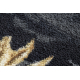 Csúszásgátló futó szőnyeg MONSTERA Levelek, gumi arany 100 cm