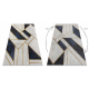 Eksklusiv EMERALD Teppe 1015 glamour, stilig marmor, geometriske marinen / gull