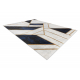 Kizárólagos EMERALD szőnyeg 1015 glamour, elegáns márvány, geometriai sötétkék / arany