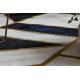 Tapis EMERALD exclusif 1015 glamour, élégant marbre, géométrique blu scuro / or