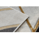 Exklusiv EMERALD Teppich 1015 glamour, stilvoll Marmor, geometrisch dunkelblau / gold